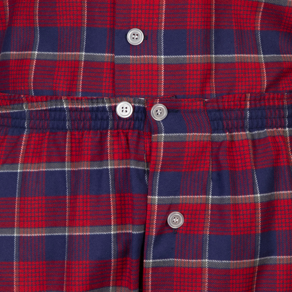 Luxury Brushed Cotton Tartan Pyjamas with Elastic Waist - MS29 - Men's ...