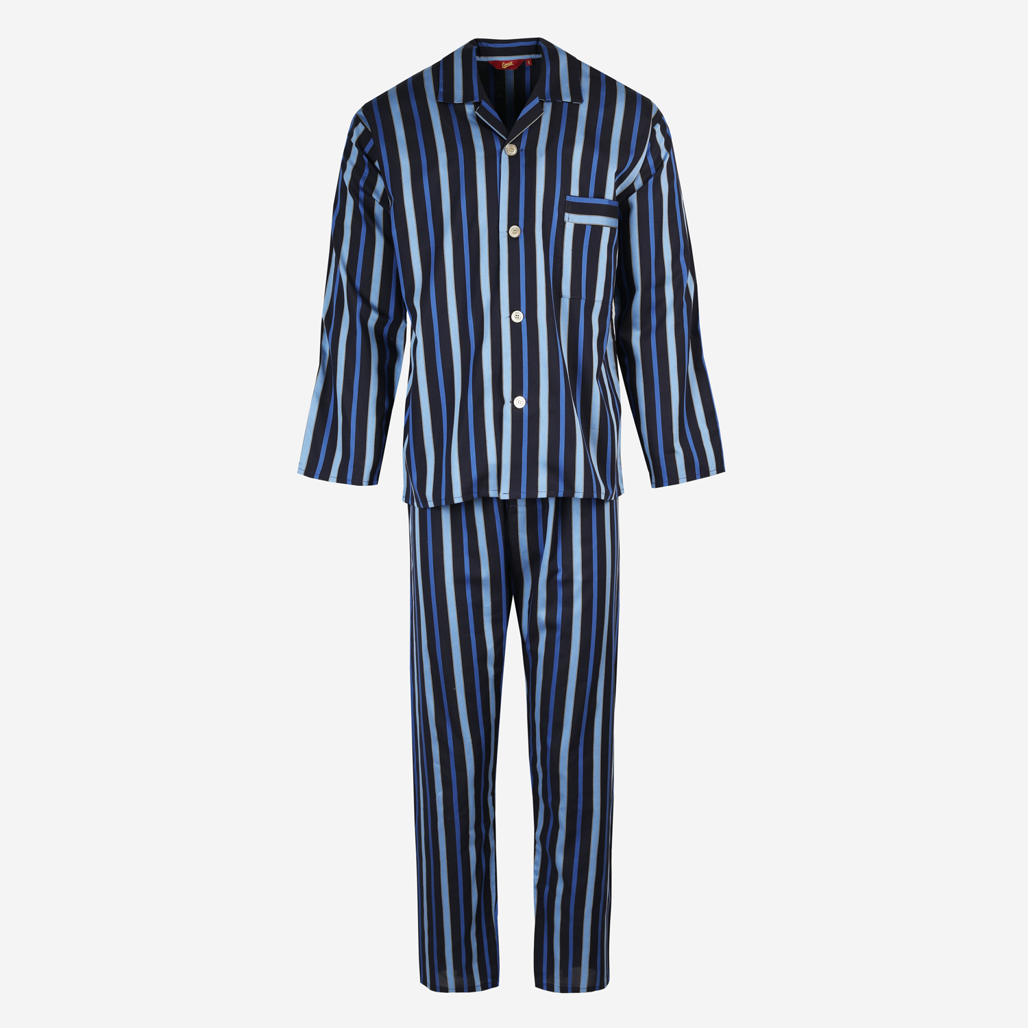 Regent Stripe Cotton Pyjama Elastic waist - CJS28 - Men's Pyjamas by SOMAX